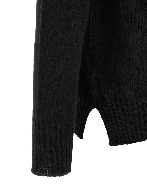 Ma'ry'ya High Neck Sweater With Slits