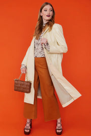 Yellow Eco Leather Trench Coat-Faux Leather Coats-Buy Me Fur Ltd-S-M-Yellow-Faux Leather-Urbanheer