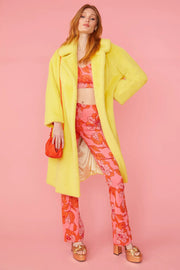 Yellow Faux Fur Duchess Maxi Coat-Faux Fur Coats-Buy Me Fur Ltd-S-M-Yellow-Faux Fur-Urbanheer