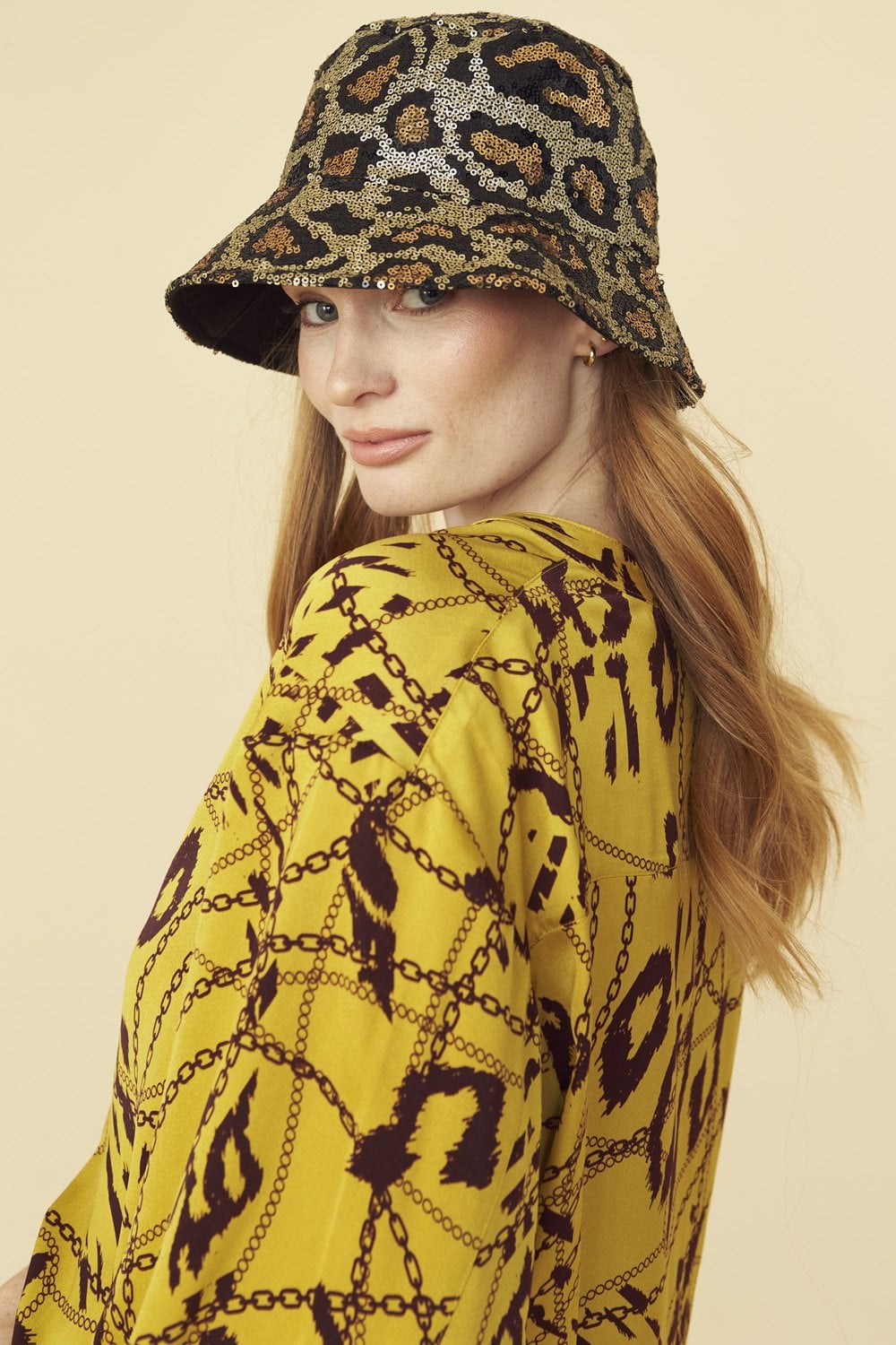 Yellow Tencel Blend Lucky Chain Shirt-Tops-Buy Me Fur Ltd-S-M-Yellow-Tencel-Urbanheer