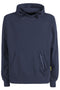 Yes Zee Blue Cotton Blend Hooded Sweatshirt with Front Pocket-Yes Zee-XL-Urbanheer