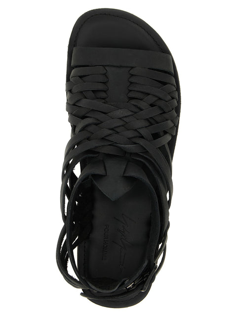 Yohji Yamamoto Braided Leather Sandals