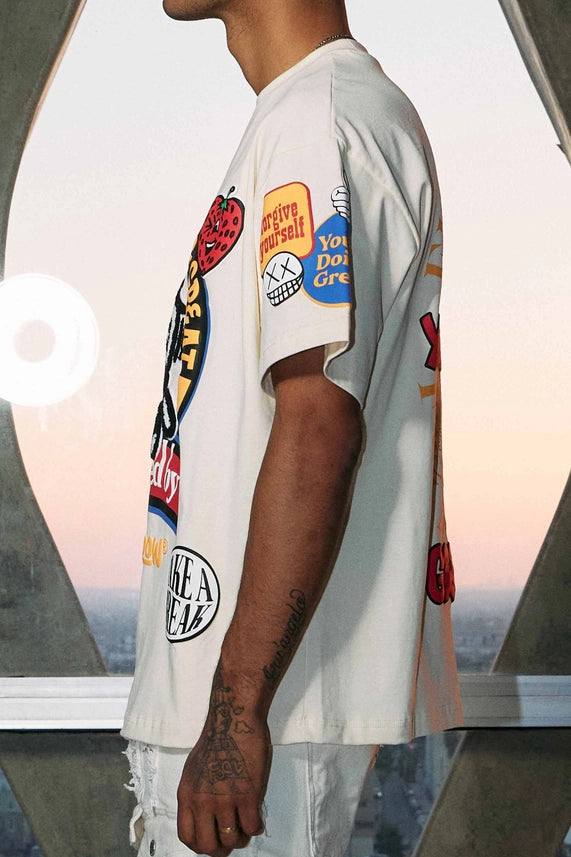 You Are Doing Ok Tee-Tee-First Row-XL-Cream-Urbanheer