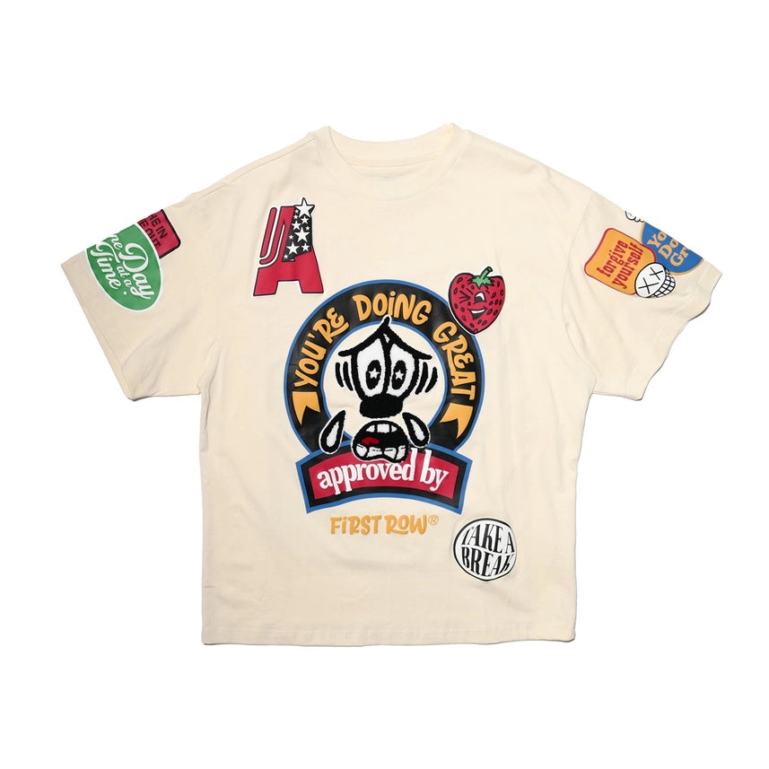 You Are Doing Ok Tee-Tee-First Row-XL-Cream-Urbanheer