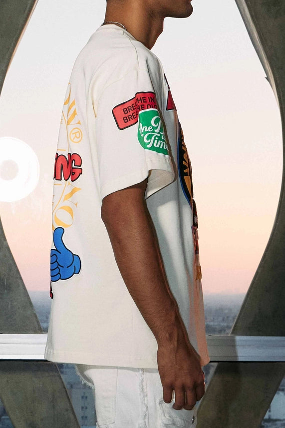 You Are Doing Ok Tee-Tee-First Row-XL-Cream-Urbanheer