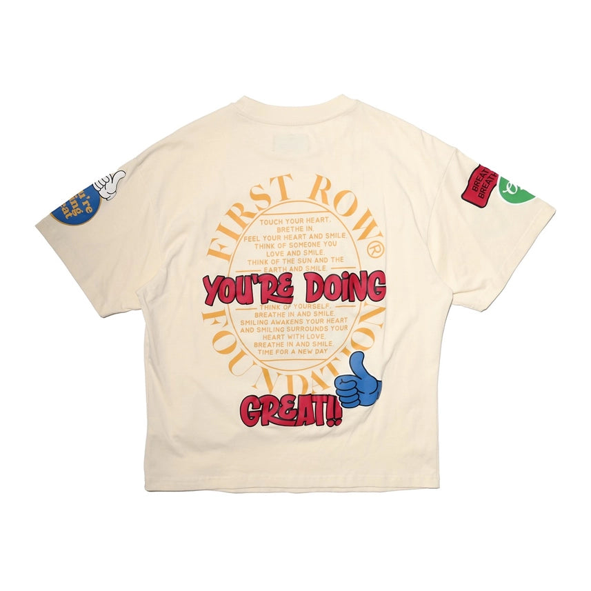 You Are Doing Ok Tee-Tee-First Row-XL-Cream-Urbanheer