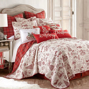 Yuletide Quilt Set-Set-Levtex Home-Twin/Twin XL-Red-Urbanheer