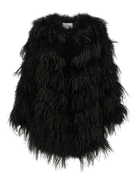 Yves Salomon Feather Caban