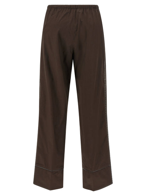 Yves Salomon Leather Insert Pants