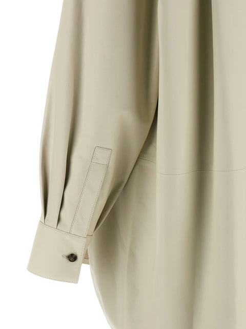 Yves Salomon Leather Shirt