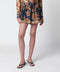 ZIMMERMANN Aster relaxed-fit silk shorts in navy jacobean