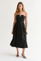 Zae V-Wire Modal Blend Midi Dress - Black