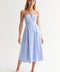 Zae V-Wire Modal Blend Midi Dress - Light Blue