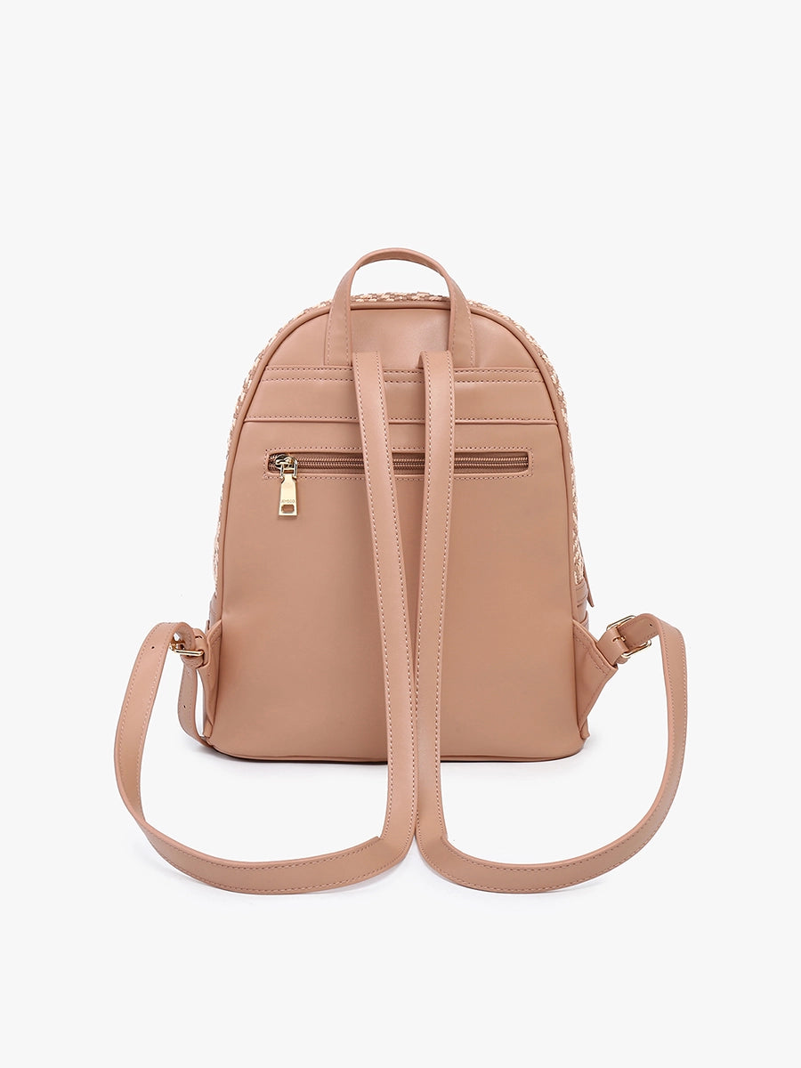 Zahava Woven Diamond Backpack