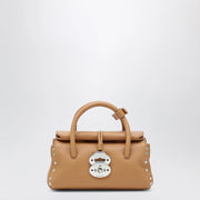 Zanellato Dotta Baby amaretto grained leather bag