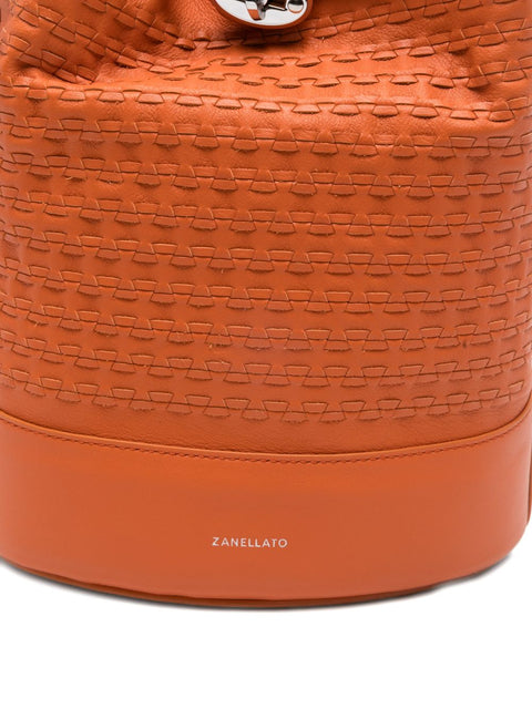 Zanellato Monda'® Small Bag In Orange Sicilian Mosaic