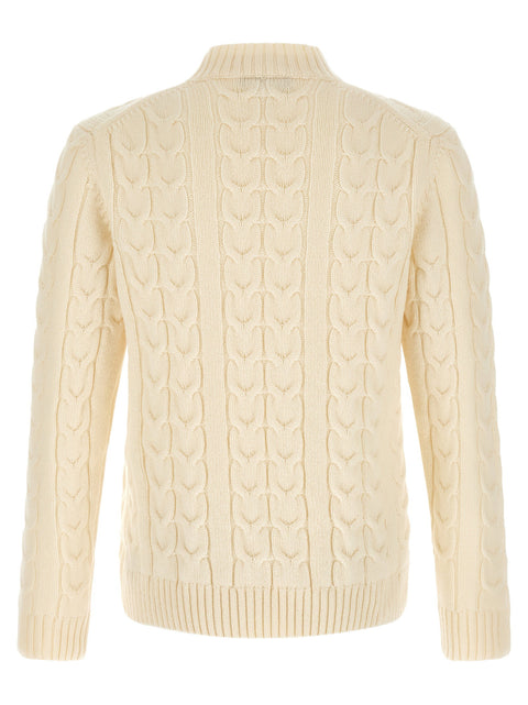Zanone Braided Turtleneck Sweater