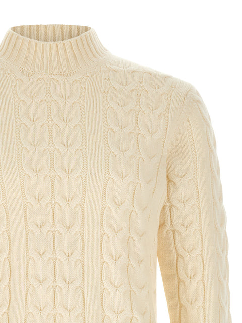 Zanone Braided Turtleneck Sweater