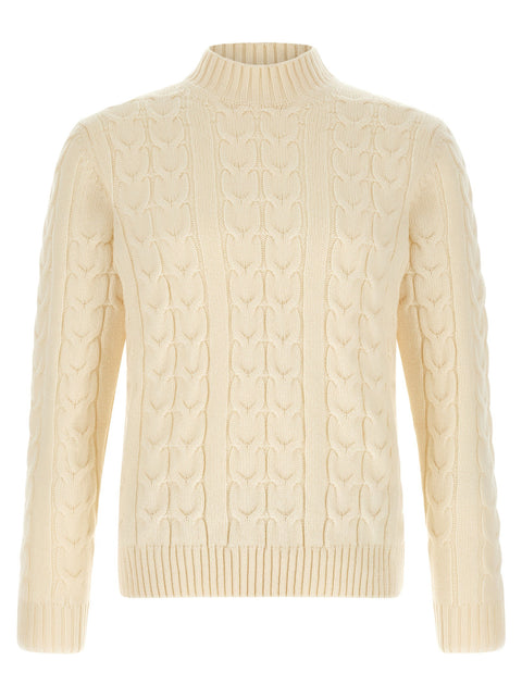 Zanone Braided Turtleneck Sweater