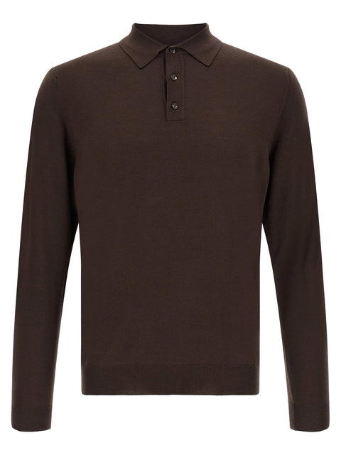 Zanone Long Sleeve Polo Shirt