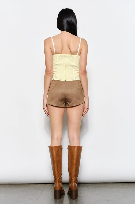 Zara Lace Peekboo Cami Top LT Yellow-Top-Pretty Garbage-S-LT Yellow-Urbanheer