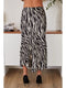 Zebra Print Silky Slip Skirt-Skirt-MILIO MILANO-XS-Black/Ivory-Urbanheer