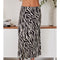 Zebra Print Silky Slip Skirt-Skirt-MILIO MILANO-XS-Black/Ivory-Urbanheer