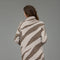 Zebra Print Turtleneck Long Sleeve Sweater Dress BROWN-Dress-Blu Pepper-S-BROWN-Urbanheer