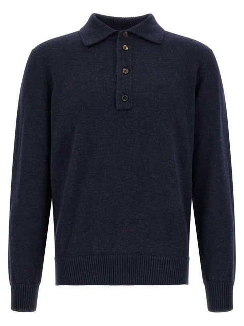Zegna Wool And Cashmere Polo Shirt