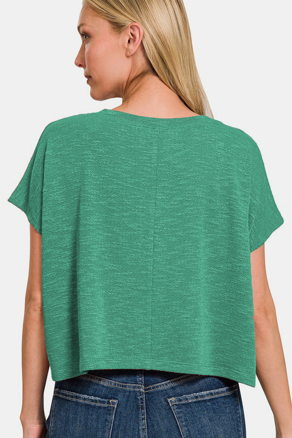 Zenana V-Neck Short Sleeve T-Shirt-Street 360-Green-S-Urbanheer