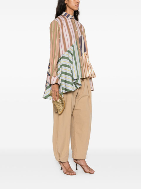 Zimmermann Clash striped cotton shirt