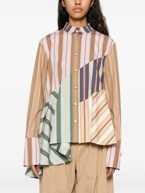 Zimmermann Clash striped cotton shirt