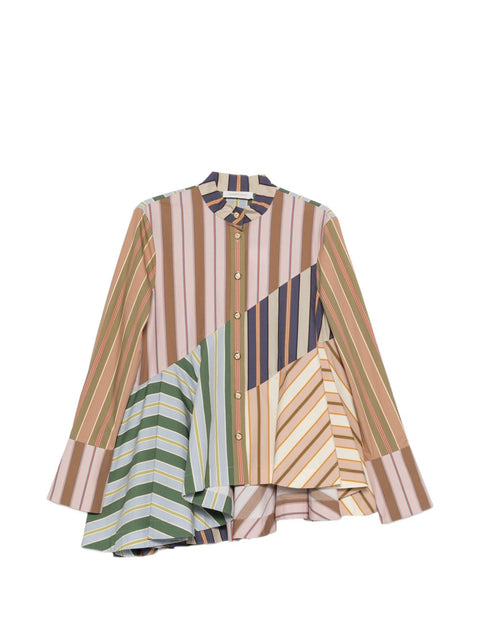 Zimmermann Clash striped cotton shirt