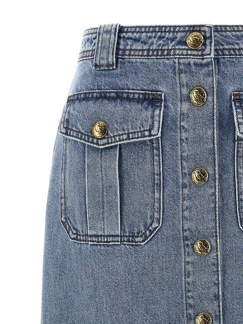 Zimmermann Denim Pencil Skirt
