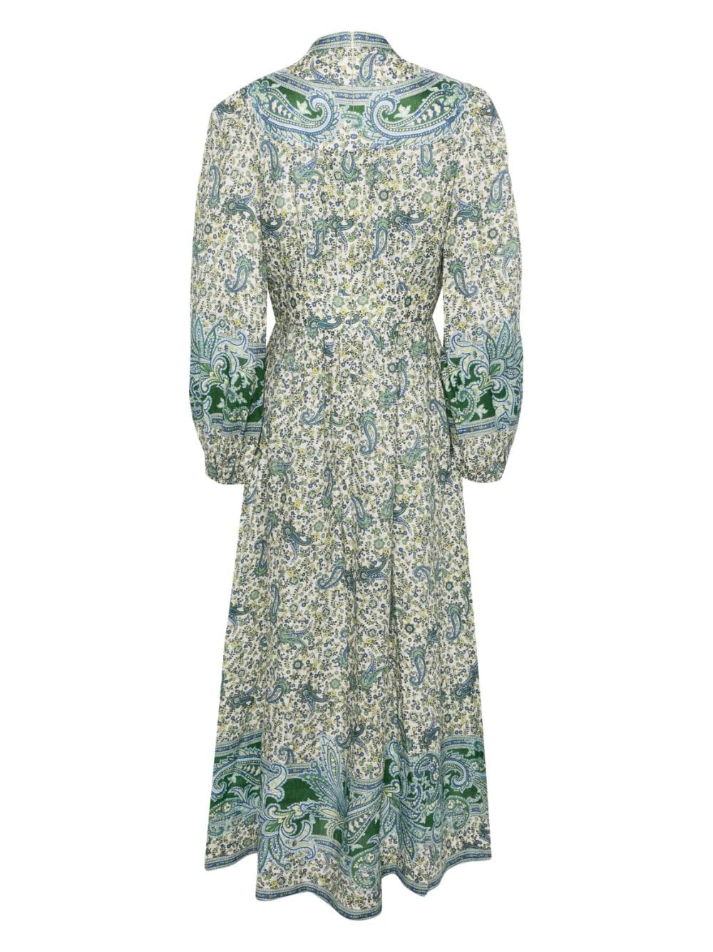 Zimmermann Ottie Plunge Midi Dress - Green Zimmermann Ottie Plunge Midi Dress - Green