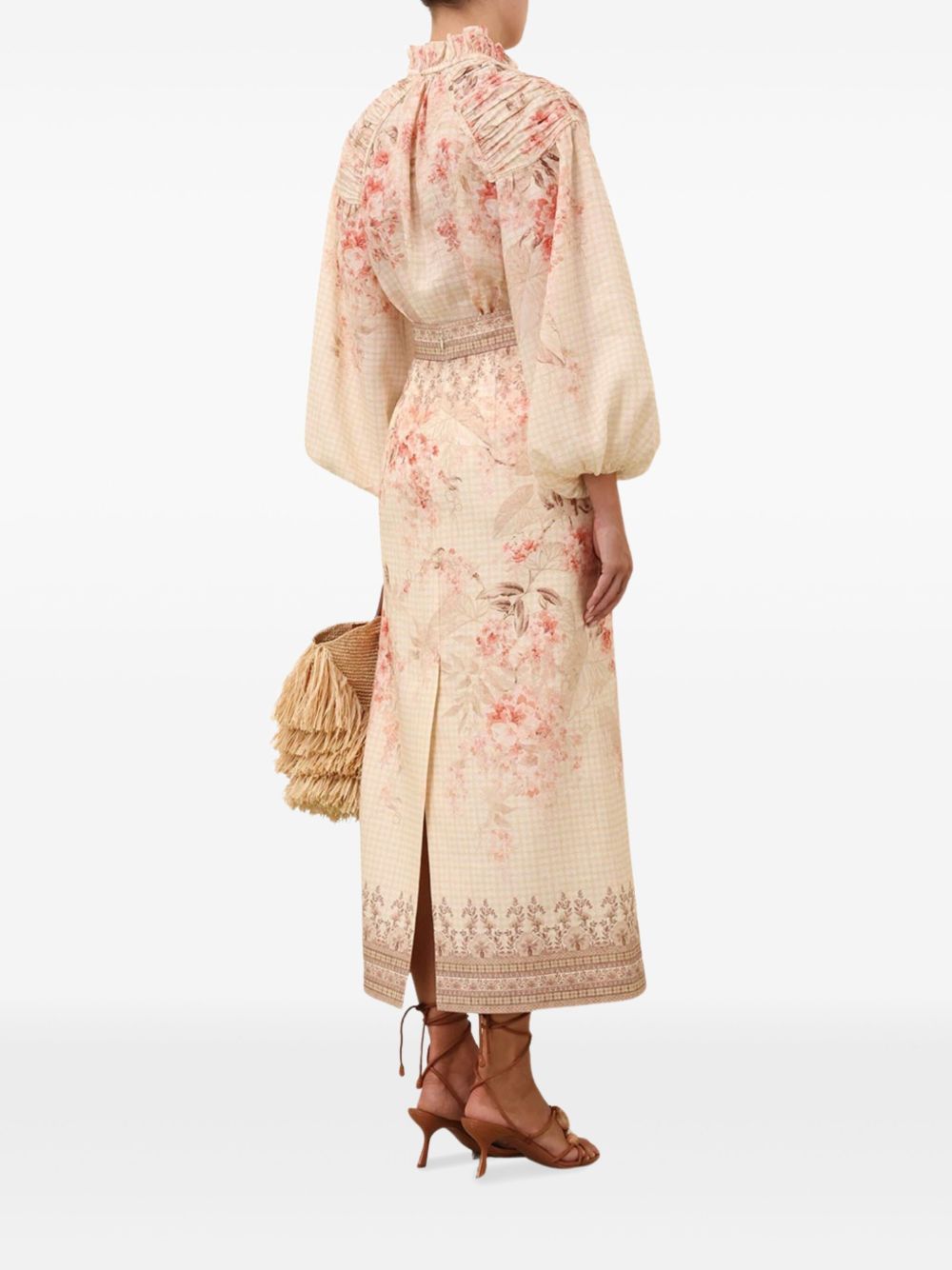 Zimmermann Illuminate Pencil Midi Skirt-Skirts-Zimmermann-2-Urbanheer