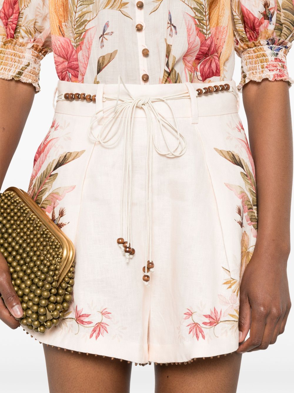 Zimmermann Shorts Beige-Short trousers-Zimmermann-1-Urbanheer