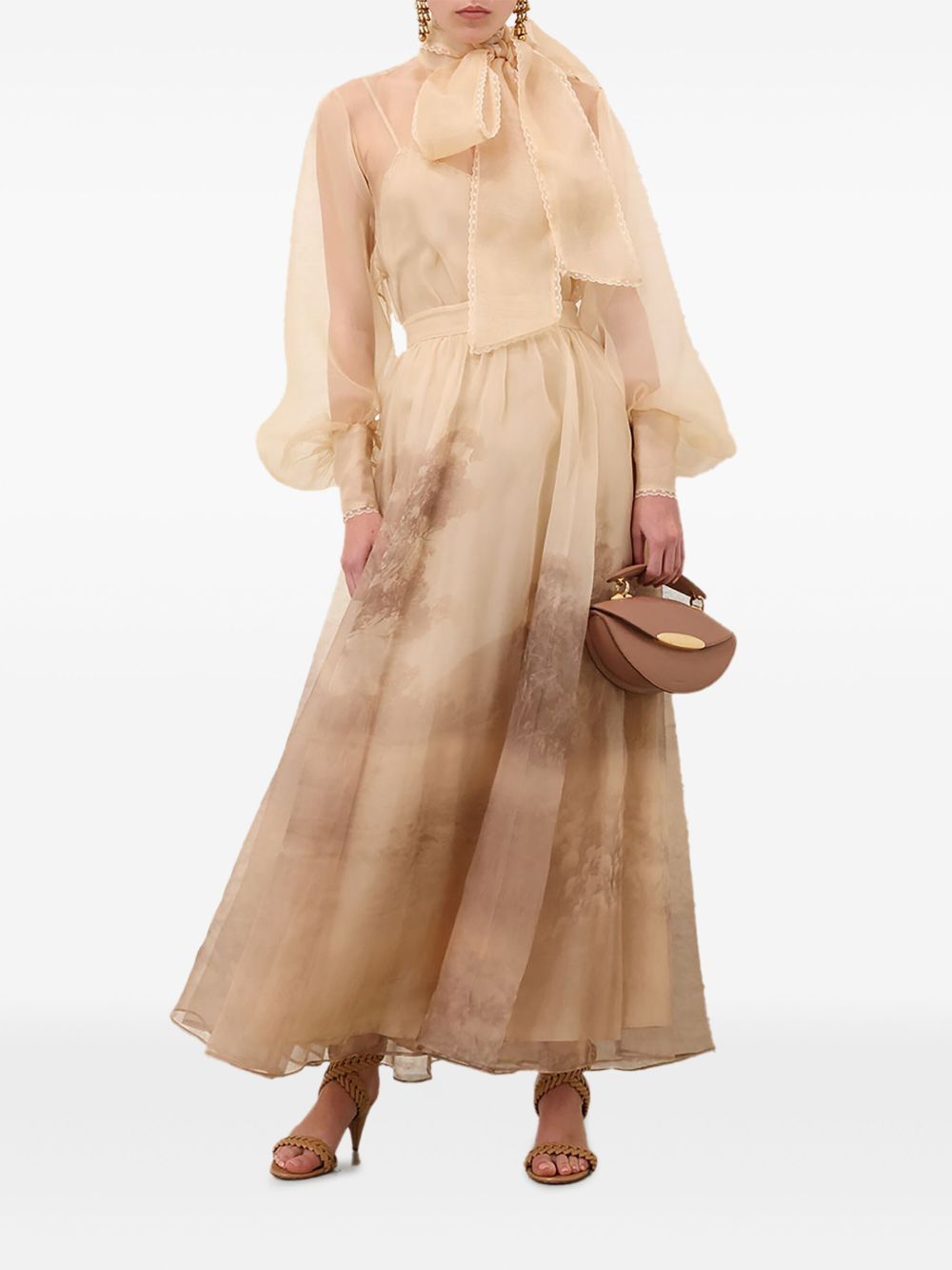Zimmermann Skirts Beige