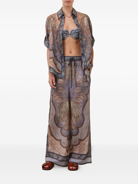 Zimmermann Wanderlust silk trousers