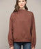 Zipper Trimmed Round Neck Sweatshirt CHOCO BROWN-Sweatshirt-FATE-S-CHOCO BROWN-Urbanheer