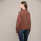 Zipper Trimmed Round Neck Sweatshirt CHOCO BROWN-Sweatshirt-FATE-S-CHOCO BROWN-Urbanheer