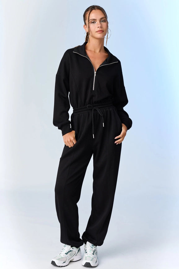 Zoe Soft Knit Jumpsuit Black-Jumpsuit-Papermoon-S-Black-Urbanheer
