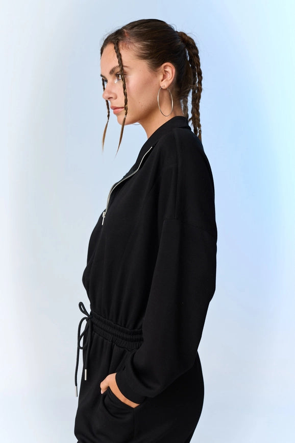 Zoe Soft Knit Jumpsuit Black-Jumpsuit-Papermoon-S-Black-Urbanheer