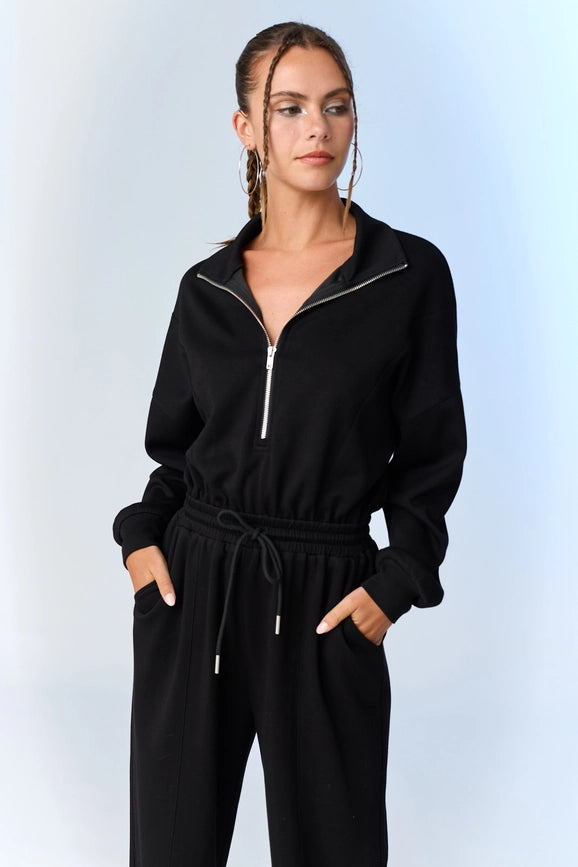 Zoe Soft Knit Jumpsuit Black-Jumpsuit-Papermoon-S-Black-Urbanheer