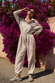 Zoe Soft Knit Jumpsuit Stone-Jumpsuit-Papermoon-S-Stone-Urbanheer