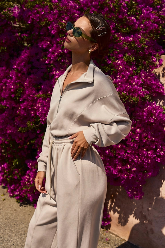 Zoe Soft Knit Jumpsuit Stone-Jumpsuit-Papermoon-S-Stone-Urbanheer