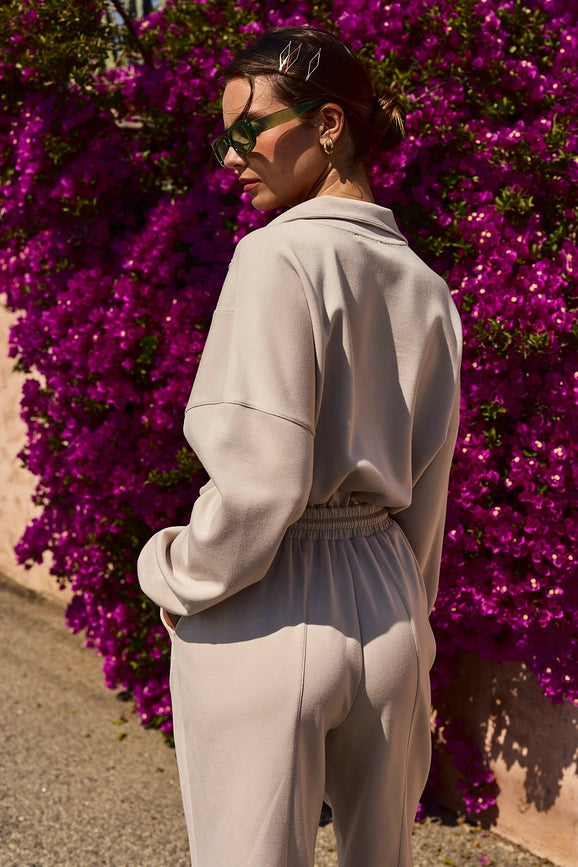 Zoe Soft Knit Jumpsuit Stone-Jumpsuit-Papermoon-S-Stone-Urbanheer