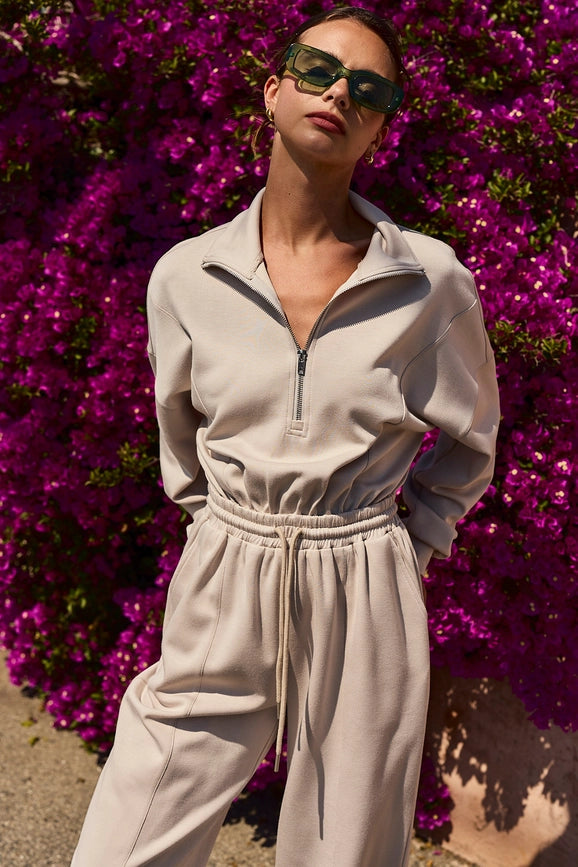 Zoe Soft Knit Jumpsuit Stone-Jumpsuit-Papermoon-S-Stone-Urbanheer