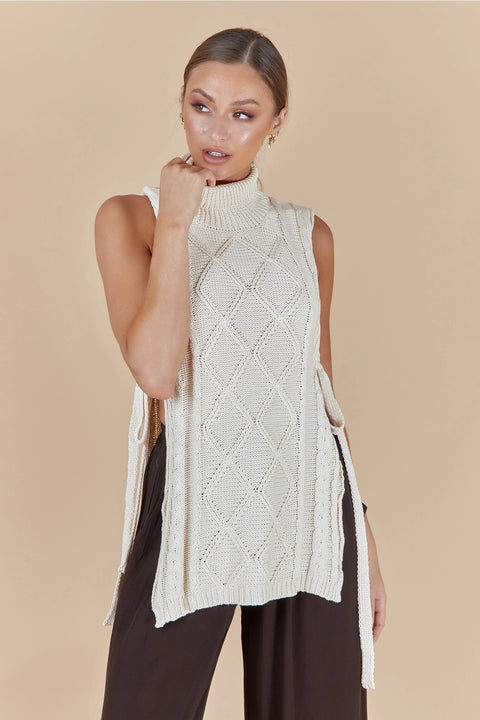 Dion Handcrafted Poncho - Ivory-Clothing - Women-Before Anyone Else-Ivory-OS-Urbanheer