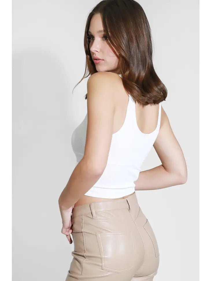 Surplice Ribbed Crop Top-Clothing - Women-NIKIBIKI-Black-xs-Urbanheer